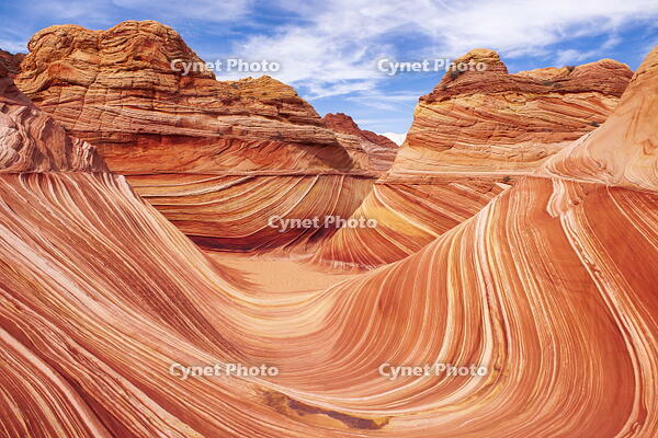 The Wave at Coyote Buttes in the Paria Canyon-Vermilion Cliffs Wilderness, Arizona, USA [AWL110002115]