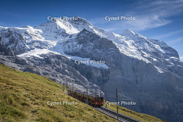 Jungfrau above Kleine Scheidegg, Berner Oberland, Switzerland [AWL110002166]