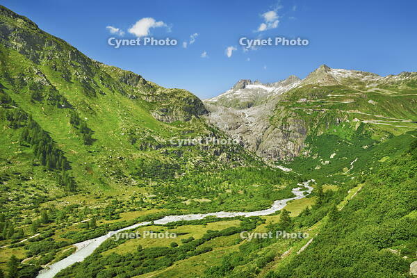Mountain impression Furka Pass - Switzerland, Valais, Gletsch - Alps, Uri Alps [AWL110002183]