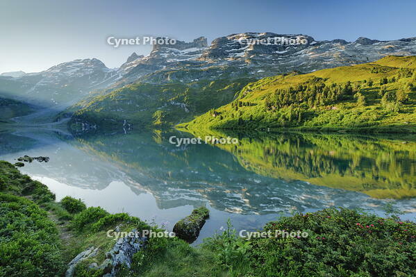 Engstlensee, Engstlenalp,  Gross Wendenstock and Reissend Nollen, Berner Oberland, Switzerland [AWL110002188]