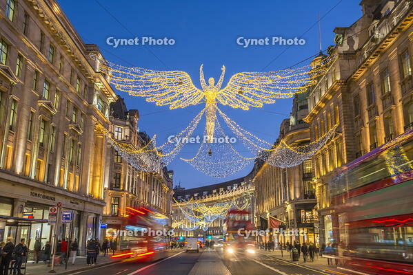 UK, England, London, West End, Regent Street, Christmas Lights [AWL110002520]