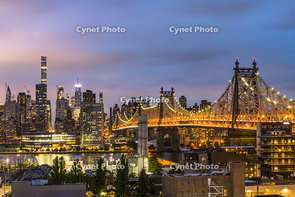 View of Midtown Manhattan in the evening from Long Island City, New York City, USA [AWL110002529]
