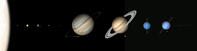 太陽系天体の大きさの比較　太陽系図 [ATL110005234]