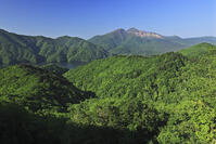 裏磐梯の磐梯吾妻レークラインから磐梯山 [GMA110011456]