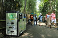 嵐山の竹林のスマートごみ箱 [THI110053321]