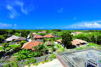 竹富島の赤レンガの家並み [THI110053412]