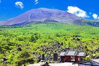 浅間山の麓に広がる溶岩の鬼押出し園 [THI110053432]