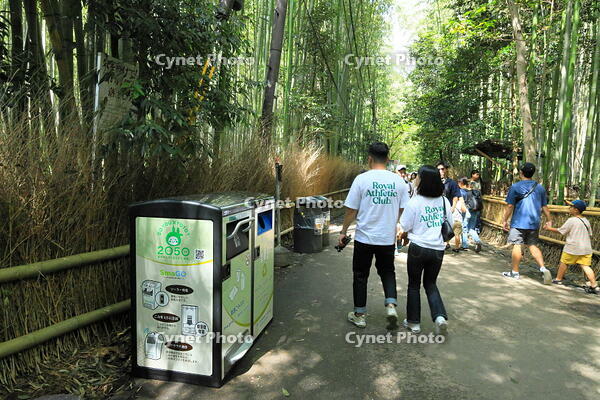 嵐山の竹林のスマートごみ箱 [THI110053319]