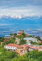 Autumnal view of georgian love city - Signagi, town in Kakheti area on the East of Georgia [IBR123380127]