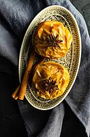 Healthy dessert concept with baked apples with cinnmaon and anise star [IBR123380200]