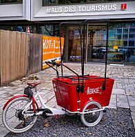 IBike, Inforad, cargo bike of the Haus des Tourismus, tourist office, Marktplatz, Stuttgart, Baden-Württemberg, Germany [IBR112672586]
