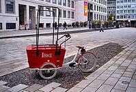 IBike, Inforad, cargo bike of the House of Tourism, tourist office, town hall, market square, Stuttgart, Baden-Württemberg, Germany [IBR112672592]