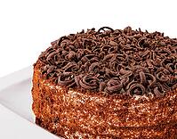 Food, Chocolate cake isolated on white background [IBR123622455]