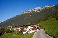 Alm with residential and farmhouses, Fereienhaus, Neustift im Stubai Valley, Stubai Valley, Stubai, Tyrol, Austria [IBR123622468]