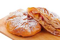 Food, Baking puff pastry vertuta with apple or strudel [IBR123622470]