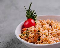 Food, Bulgur with meat and vegetables [IBR123622474]