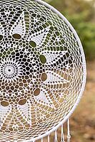 Dream catcher with feathers threads and beads rope hanging. Dreamcatcher handmade [IBR123639551]