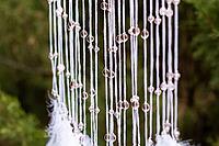 Dream catcher with feathers threads and beads rope hanging. Dreamcatcher handmade [IBR123639556]