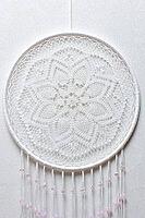 Dream catcher with feathers threads and beads rope hanging. Dreamcatcher handmade [IBR123639559]