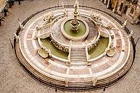 Palermo, Italy - 06.11.2022: Historic Praetorian Fountain in piazza Pretoria featuring baroque sculptures [IBR123646540]