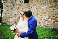 Young wedding couple in love on their wedding day [IBR123675088]