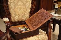 Brown natural leather classic wedding photobook and album [IBR123675149]