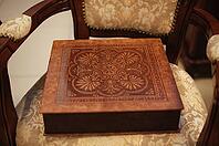 Brown natural leather classic wedding photobook and album [IBR123675151]