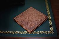 Brown natural leather classic wedding photobook and album [IBR123675152]