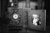 Brown natural leather classic wedding photobook and album [IBR123675154]