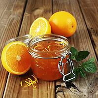 A Jar Of Orange Marmalade On A Wooden Background [IBR123700033]