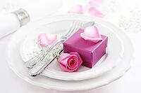 Elegant Place Setting With a Gift [IBR123700038]