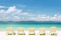 Concept photo of beach with chair [IBR123713344]