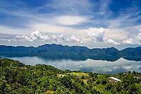 Stunning Lake Maninjao on the Sumatra Island in Indonesia [IBR123713387]