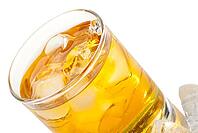 Whiskey with ice cubes. Isolated on white background [IBR123723184]