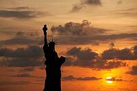 The Statue of Liberty at Sunset, New York City [IBR123723228]
