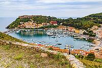 View of Porto Ercole, Monte Argentario, Tuscany from Forte Filippo [IBR123774762]