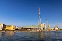 Waterfront industrial building, Porto Marghera, Port, Venice, Italy [IBR123774776]