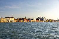 Venice lagoon city in sunshine seen from Molino Stucky, Venice, Italy [IBR123774778]