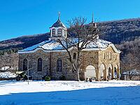 Church of the Nativity of the Virgin, Architectural reserve Staro Stefanovo, Bulgaria. Kirche der Geburt der Jungfrau Maria, Architekturreservat Staro Stefanovo, Bulgarien [IBR123790600]