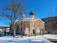 Church of the Nativity of the Virgin, Architectural reserve Staro Stefanovo, Bulgaria. Kirche der Geburt der Jungfrau Maria, Architekturreservat Staro Stefanovo, Bulgarien [IBR123790601]