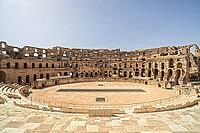 One of the best preserved amphitheatres, EL JEM, Tunisia, Eines der am besten erhaltenen Amphitheater, EL JEM, Tunesien [IBR123790620]