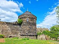 Beautiful Summer View at The Old Castle of Ardenach, Germany. Schöne Sommeransicht auf das alte Schloss Ardenach, Deutschland [IBR123790662]