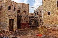 Abandoned and deserted city in Ouarzazate, Morocco. The area also is being used as film studios [IBR123878853]