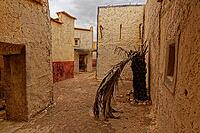 Abandoned and deserted city in Ouarzazate, Morocco. The area also is being used as film studios [IBR123878854]
