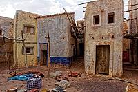 Abandoned and deserted city in Ouarzazate, Morocco. The area also is being used as film studios [IBR123878858]