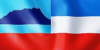 Sabah State Flag Representing Borneo Identity and Natural Heritage [IBR123893284]