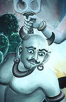 Naraka, depiction of Buddhist hell in a temple in Bangkok. A type of hell or underworld called Narak or Naraka is also found in Hinduism, Sikhism, and Jainism. Yama, the Tibetan Buddhist lord of the Hell Empire, also made his first appearance in the Vedas [IBR112941799]