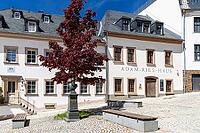 Karlsplatz with Adam Ries House and Memorial in Annaberg, Annaberg-Buchholz, Ore Mountains, Saxony, Germany [IBR123911467]