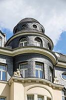 Stefan-Heym House in Hoffmannstraße, Art Nouveau villas and Wilhelminian era buildings on Kassberg, Chemnitz, Saxony, Germany [IBR123911471]