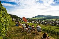 Wine tasting in the vineyards, Freiburg im Breisgau, Black Forest, Baden-Württemberg, Germany [IBR123911495]